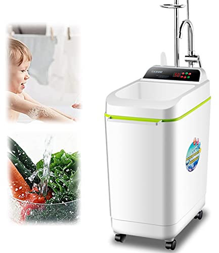 Scaldabagno istantaneo da 220 V, portatile, intelligente, portatile, 50 l, con spegnimento automatico, per viaggi, surf, immersioni, roulotte, sistema di acqua calda con soffione doccia 2000 W