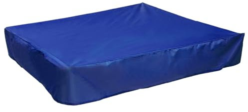 Blue Square Sandbox Pool Cover Tarp Dustproof Waterproof Oxford Cloth (180x180cm/70.87x70.87in)