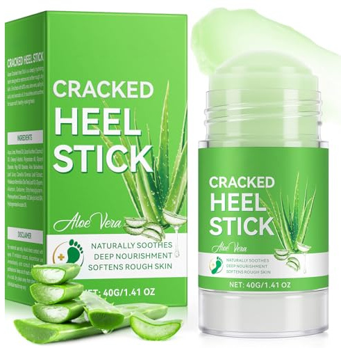 Hälvårdsstift för Spruckna Hälar & Torr Hud, Intensivt Närande Fotkräm i Stiftform, Djupvård Mot Grov Hud - 40 g (Aloe Vera)