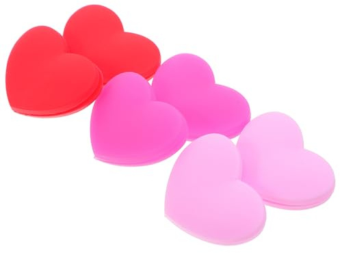 FUNOMOCYA 6 Pezzi Smorzatori Antivibrazione Tennis in Silicone a Forma di Cuore per Racchetta, Facile Installazione e Stabilità Ottimale, per Giocatori Professionisti