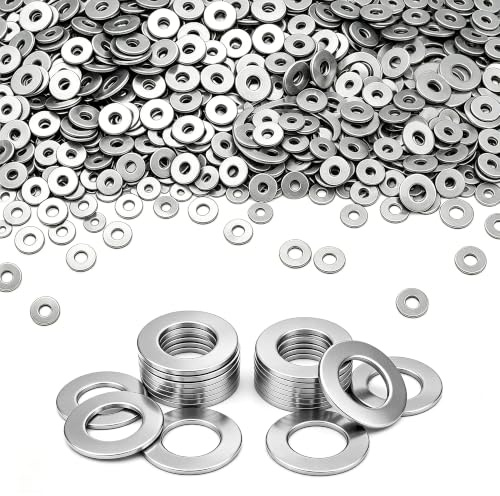 XiaoLidm 200 Stück Unterlegscheiben M4 Edelstahl A2-70 304, Karosseriescheibe, Rostfreie Flat Washers U-Scheiben, Beilagscheiben Flach Außendurchmesser Schmal für Schrauben & Muttern & Gewindestange