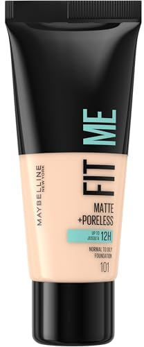 Maybelline Foundation Fit Me Matte & Poreless Lightweight 101 True Ivory