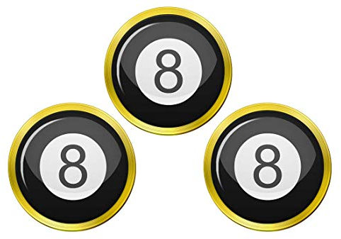 Giftshop UK 8 Ball Pool Golfball Markierer