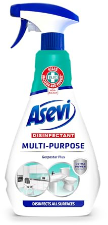 Asevi Disinfectant Cleaning Spray, Multi Purpose Cleaner, Antibacterial Spray, 750ml