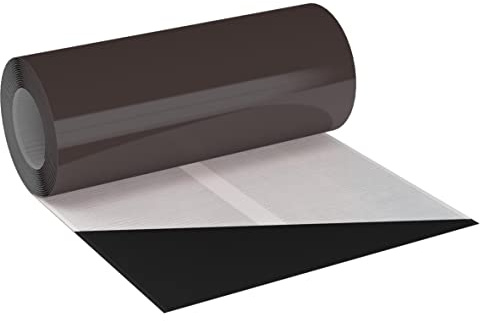 RAL8019 Das verbleite Eurovent® FLEX FLAT PB Kaminanschlussband Bleiband 300 mm x 5 m Wandanschlussband Dach Kamin Wand Schornstein Bleifolie Walzblei