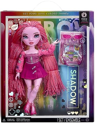 Rainbow High Shadow High Serie 3 - Pinkie James - Pinkfarbene Modepuppe - Modisches Outfit und mehr als 10 Bunte Spielaccessoires - Ideal für Kinder von 4-12 Jahren und Sammler