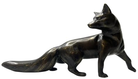 IDYL Bronze-Skulptur Fuchs XL 17 x 40 cm