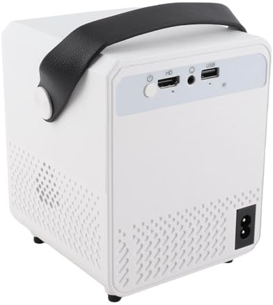 Mini, 100 Pulgadas de 600p Altavoces Incorporado de Películas Portátiles Portátiles con Control Remoto (Enchufe de la UE)