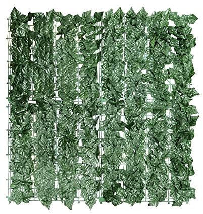 Treillis de jardin extensible avec feuilles vertes artificielles – Taille personnalisable pour balcon, clôture d'intimité, panneaux de treillis décoratifs – Parfait pour les espaces extérieurs