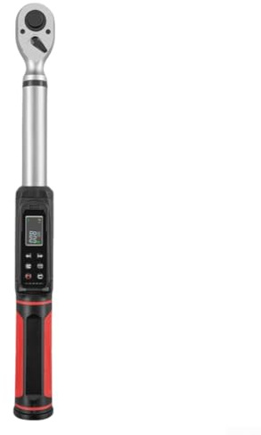 Clé dynamométrique numérique, 6,35 mm, avec vibration, buzzer LED, protection contre les surcharges, 9 modes prédéfinis, tête à cliquet à dégagement rapide (12,5 mm, 2,02-135 N.m)