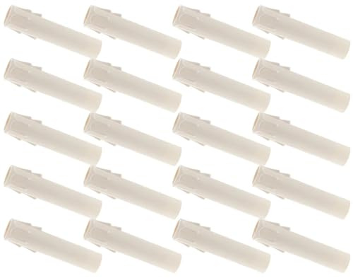 Chandelier Candle Covers 40-Pack Teardrop Plastic Sleeves, Candle & Pendant Light Socket Covers