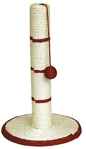 Gor Pets Cat Scratching Post Kitten Sisal Rope Scratcher Play Toy - Red (46cm Tall)
