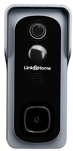 Link2Home Wireless Smart Video Doorbell BellBattery with Motion Detection, 2-Way Audio, WiFi, Voice Control & Wide-Angle Camera