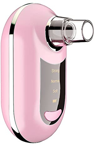 UPQRSG Aspirapori per La Rimozione di Punti Neri, Aspiratore Portatile per La Rimozione di Comedoni, 3 Modalità di Aspirazione Elettrica Ricaricabile Tramite USB con 5 Teste di Aspirazione(Rosa)