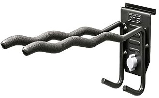 EVOpanel Garage Multi-Purpose Hook for Folding Chairs, Brooms, Spades & Any General Garden Equipment with a Non Slip Grip or Secure Twist Lock | Black