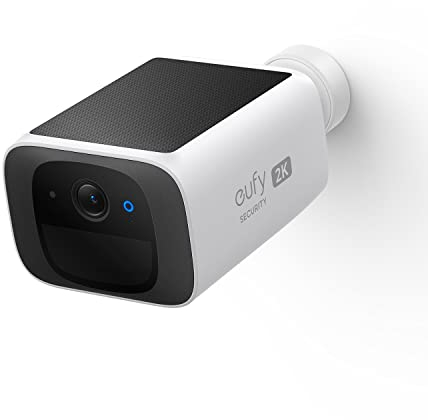 eufy Security Outdoor Surveillance Camera S220 SoloCam, 2K Resolution, Nonstop Power with Solar, 2.4 GHz WiFi, without Subscription, No Monthly Costs (Refurbished)