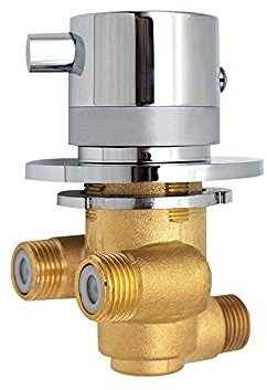 LPHCUN Thermostatic Shower Valve Brass Shower Mixer tap Thermostatic Mixing Valves 1 Way Output Valve Faucets Wall Mounted Cold&Hot Water Mixing
