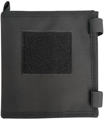 ZFFOZZ Estuche Táctico para Mapas, Bolsa de Almacenamiento Plegable e Impermeable para Mapas, con Ventana Transparente de 28 X 38 Cm, Ideal para Realizar Trabajos al Aire Libre(Black)