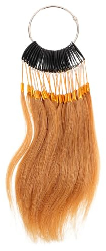 TOYZFRIENDY Echthaarfarben Testmuster zum Haarfärben mit Menschlichen Haarbündeln Realistische Textur für Friseursalons und Haardesign Übungen