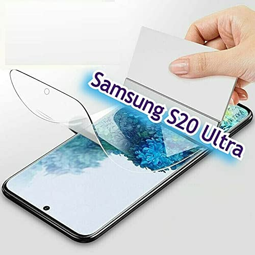 Gorilla Schutzfolie für Samsung Galaxy S20 Ultra [2 Stück] 3D Nano-Tech, Klar Folie, 100% Fingerabdrucksensor, Displayschutz, TPU