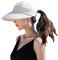 CHIC DIARY Sonnenhut Damen Sonnenschutz Visor Cap mit großer Krempe Sommerkappe Sonnenmütze Abnehmbar Hut für Outdoor Golf
