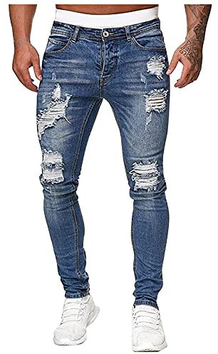 TIMELYE Leichte Jeans Für Männer Herren Modejeans 2018 Strampons Knie Junior Hosen Arbeitshosen Für Frauen Blue Biker Jeans Für Herren Herren-Jeans-Hosen Frauen Jagdhose Zwischen Fleisch Und Hosen