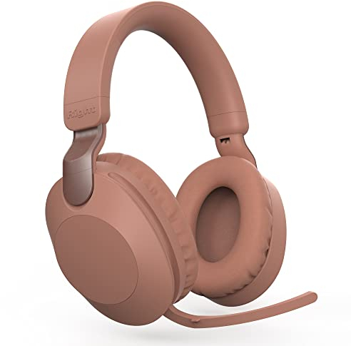Wireless Gaming Headset mit Mikrofon kabellos Noise Cancelling Kopfhörer PC Headset mit Geräuschunterdrückung über Ohr Gaming Kopfhörer Over-Ear Kopfhörer Faltbare Headphones mit Freisprechfunktion