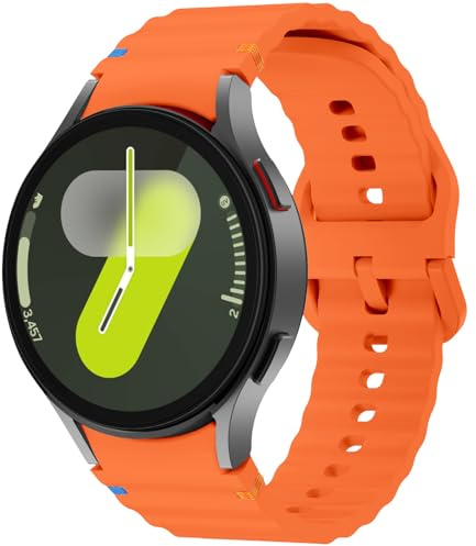 Galaxy Watch 7 armband, 20 mm klockarmband i silikon, sportarmband för Samsung Galaxy Watch 7 40 mm 44 mm/Galaxy Watch 5 Pro 45 mm/Galaxy Watch 6 40 mm 44 mm/Galaxy Watch 6 Classic 43 mm 47 mm/Galaxy