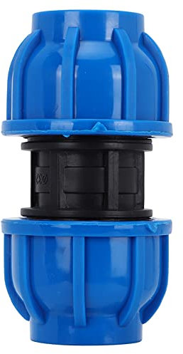 Conector de Tubería de Agua de 4 Piezas, Adaptador de Tubería Conector Recto Manguera de Jardín de 32 Mm a 32 Mm Accesorios de Manguera de Conexión Rápida Acoplamiento de Tubería