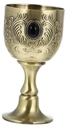 Cabilock Coupe à Vin Vintage Métal Calice Rétro pour Vin Rouge Mini-coupe Décorative