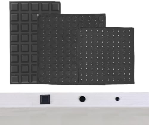 480 PièCes Patin Silicone Transparent, Tampon De Porte Autocollant, Tampon Caoutchouc Pieds, ButéEs De Protection En Caoutchouc Pour Portes De Placard (Noir, Taille unique)