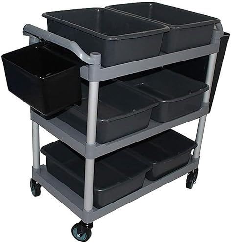 Carrello da portata grigio multifunzionale Carrello per servizi alimentari ed eventi. Soluzione di stoccaggio durevole per una facile organizzazione e trasporto