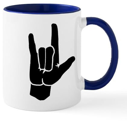 CafePress I Love You (in Sign Language) Mug 11 oz (325 ml) Ceramic Coffee Mug