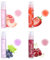 JTKREW 4 pcs Glitzer Lipgloss Aufrollen Farblos Roll on Lip Glow Oil Durchsichtig Fruity Moisturizing Lippenöl Lip Gloss für Langanhaltend Glossy Pflegende Lippen