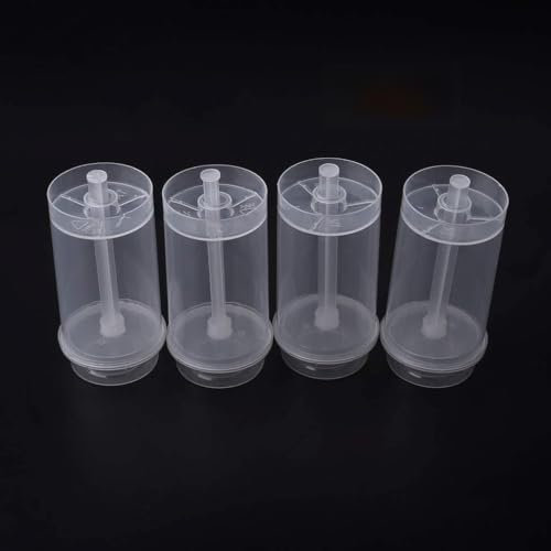 FUUGlan Set di 50 contenitori rotondi per gelatina, gelato, push-up, con coperchio, facili da usare