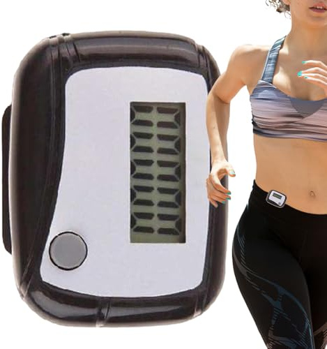 Podomètre Connecté | Moniteur de Calories Numérique LCD | Podomètre de Poche Traqueur d'exercice - pour Course à Pied, Gym, Randonnée, Voyage - Hommes, Femmes et Seniors