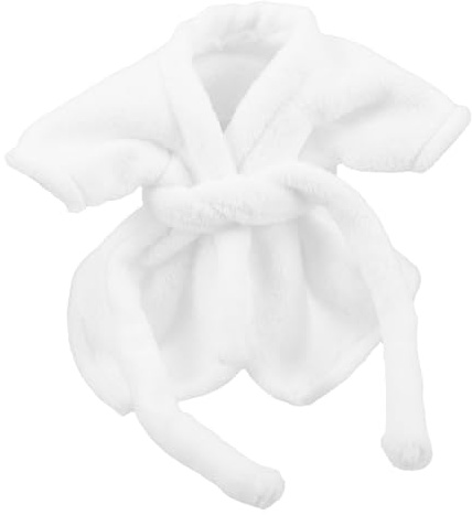 Warmhm Stuffed Animal Robe For Mini Bear Doll Clothes Set Doll Accessories for Dress Up Plush Toys Kids Bathtub Accessories Dollhouse Bathroom Props