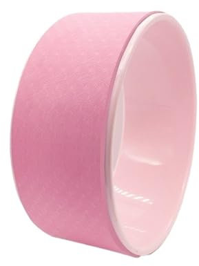 AYWTIUN Ruota Circolare per Yoga 1 Ruota for Yoga, Attrezzatura for Fitness, ausiliaria for Pilates con flessione Posteriore(Pink 2)