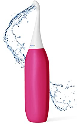 The Original HAPPYPO XL Portable Bidet with 50% More Volume (Color: Petrol) with Cap for Travel Known from German Dragons' Den l Peri Bottle for Postpartum Care