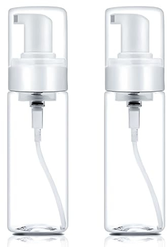Schaumpumpenflasche, 200 ml, schäumender Seifenspender, 200 ml, schäumendes Spray, flaschenlos, Reise-Foas-Pumpflasche, leere Reise-Foassflaschen, transparenter Schaumspender für Handseife