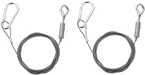 POPETPOP 2piezas Cuerda Para Colgar Lámparas Cuerda Inoxidable Alambre Gancho Para Cuadros Resistente Colgadores