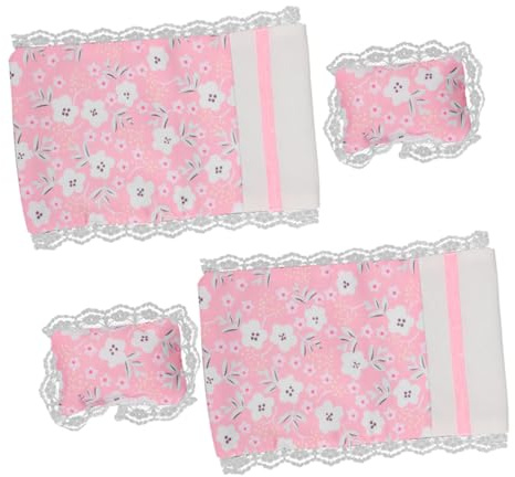 JOINPAYA Parure De Lit pour Maison De Poupée Mini Matelas Draps Literie pour Poupée pour Garçons Et Filles