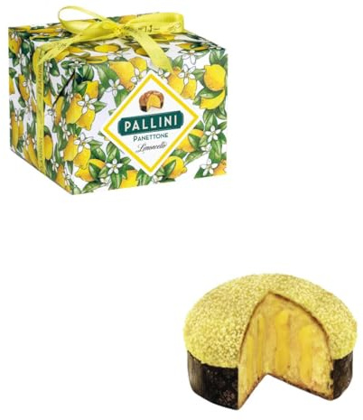 Flamigni Panettone Artigianale Limoncello, Crema Pasticcera al Limoncello Pallini, 850 Gr