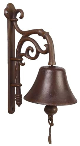 vianmo Wandglocke Türglocke Türklopfer Figürchen Gusseisen Zierglocken Zierrosette