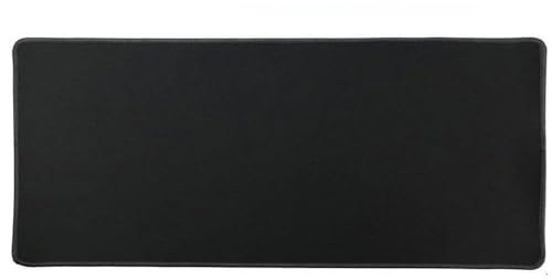 REY Alfombrilla para Teclado y Ratón Antideslizante Mouse XXL Gaming Negro con Bordes Negros