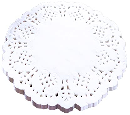 Napperon Dentelle Blanc 100 Pièces Napperon Papier Rond Table De Papier De Bout Napperons Gâteau Papier Pad pour Décorations De Mariage De Fête