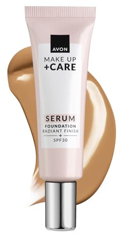 AVON Base de Maquillaje con Sérum 3 en 1 310N (Medium beige) | Vitamina C, vitamina E, antioxidantes y SPF 30 con cobertura modulable de ligera a media en tono 310N (Medium beige)