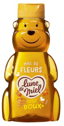 Lot de 6 Doseurs Ourson 250g Miel doux Lune de Miel