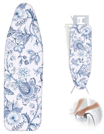 Housse De Planche À Repasser 120x40 Rembourrage En Coton Réfléchissant La Chaleur En Coton Premium Repassage Facile Et Rapide Adaptée Aux Fers À Vapeur Épaissie - 2 En 1 ( Color : Blauw , Size : 120x3