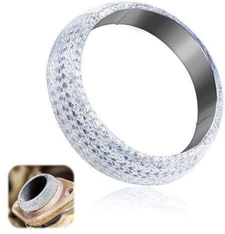 60mm Car Exhaust Gasket, Exhaust Manifold Gasket Exhaust Donut Gasket Exhaust Flange Gasket Exhaust Muffler Sealer, Preventing leaks and noise